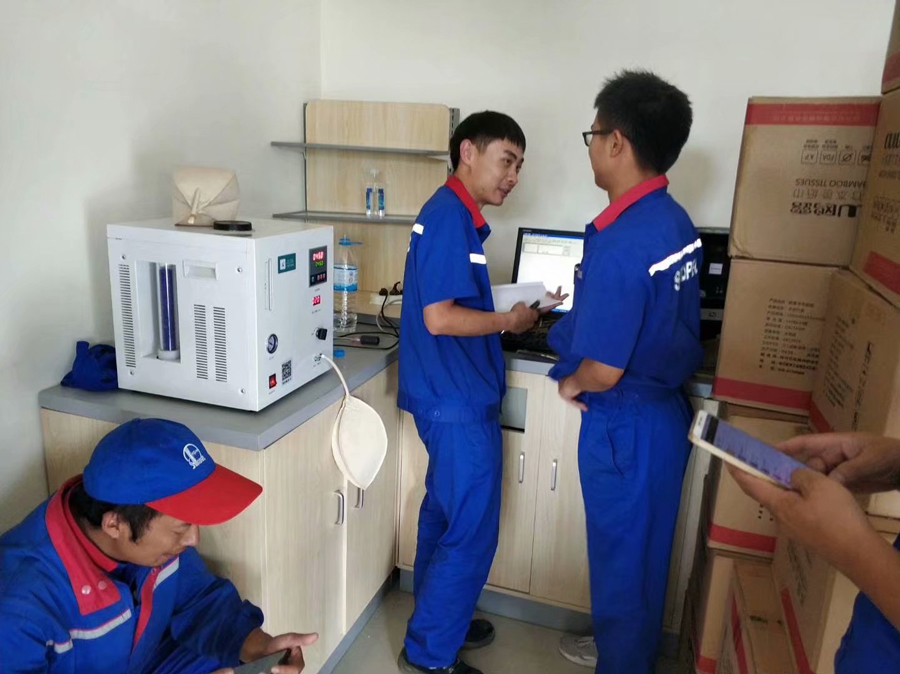 某加氣站CNG分析儀安裝調試現(xiàn)場